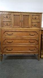 Italian Provincial Chest with matching nightstands