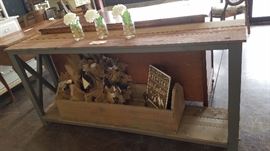 Rustic Farmhouse Entry Table 70" long