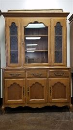 French Provincial China Cabinet