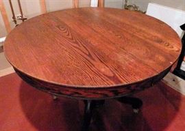 Dark Oak 44” Round Dining Table