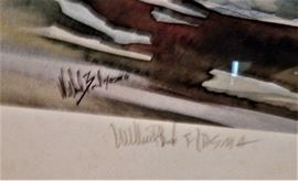 32” x 26” Boat Print Signed “William Bond F/ASMA”