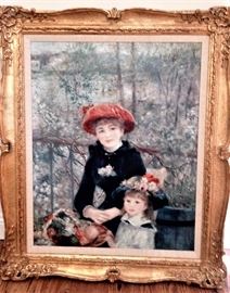 1881 Two Sisters (On the Terrace) by Renoir Print