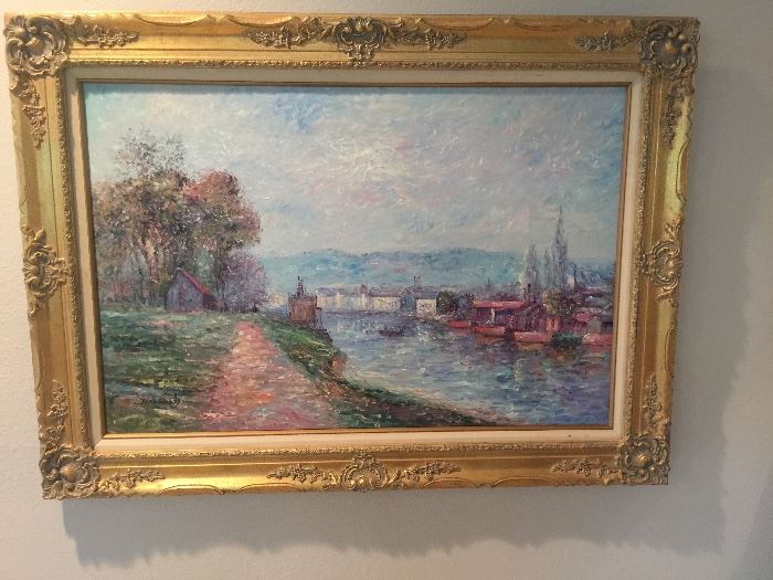 Signed oil by John Roby