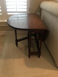 Small oak drop leaf side table