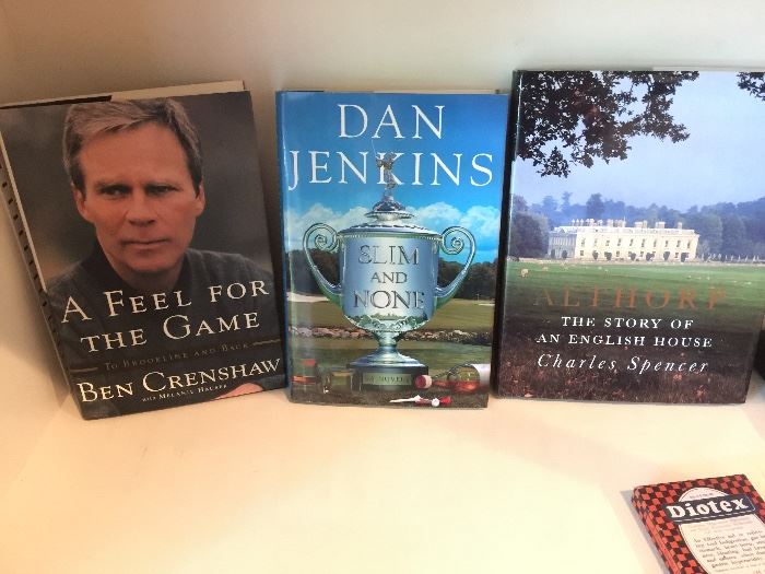 Golf books, signed by the golfer