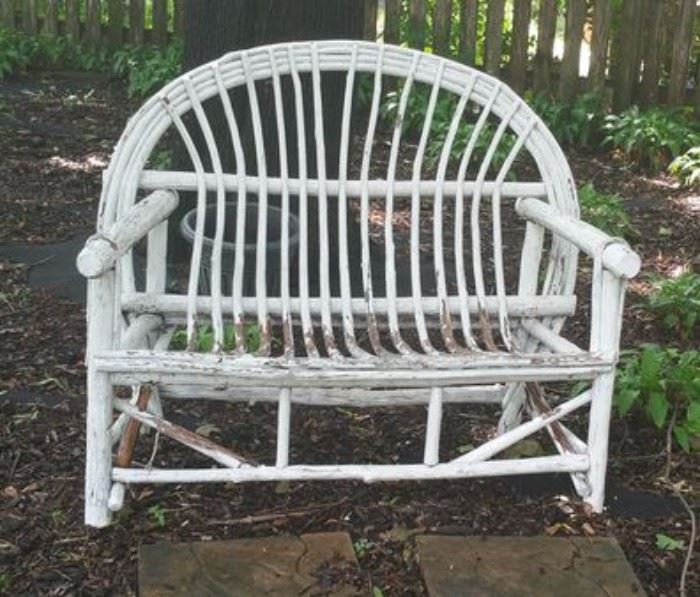 Willow garden bench