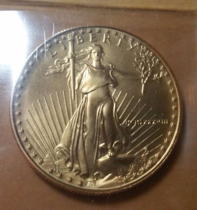 American Eagle 50-dollar gold coin, 1988