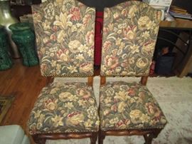 2 of 6 dining chairs