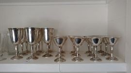 Gorham YC100 goblets and YC99 champagnes
