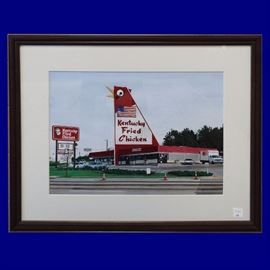 Christian Bradford original Photorealistic Painting of Atlanta Landmark