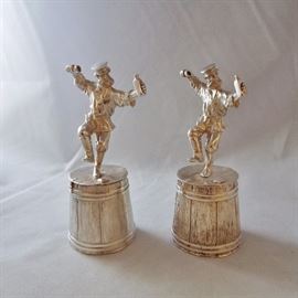 Russian Sterling Silver Figural Shotglasses