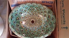 Kohler peacock drop-in sink -- mild chipping at the drain but fabulous all the same!