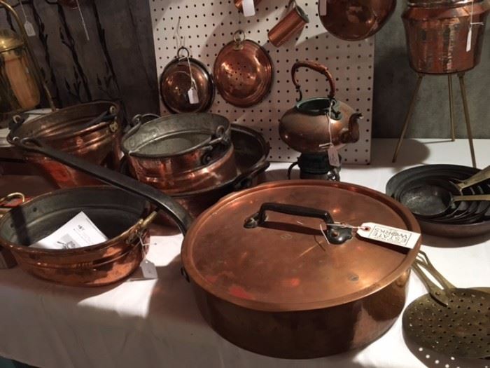Copper pots, all sizes
