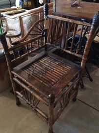 Bamboo corner chair