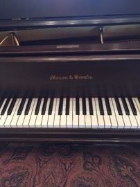 Beautiful original antique circa 1924  baby grand piano with a player system that homeowners have receipt for 6,000. just for the system all reasonable offers will be considered!