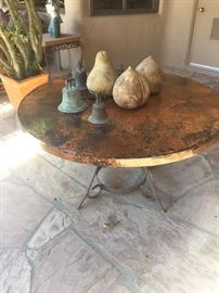 Incredible copper topped table