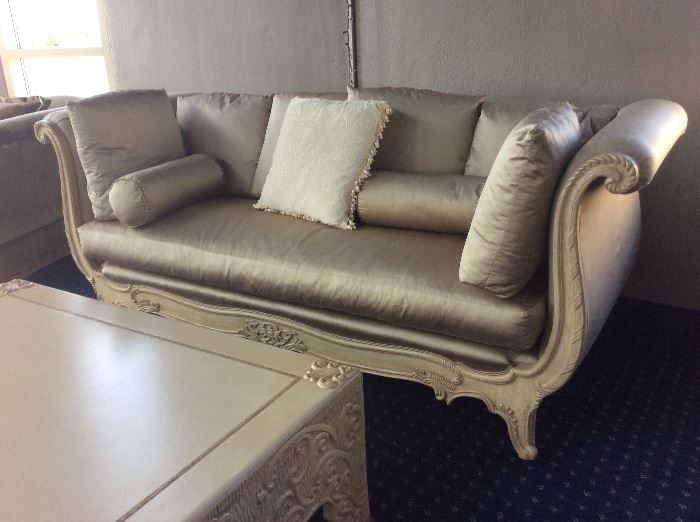 This stunning Marge Carson sofa matches the day bed