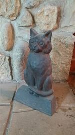SO CUTE cast iron kitty cat doorstop