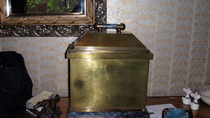 Brass container purchased at O. C. Tanner Jeweler
