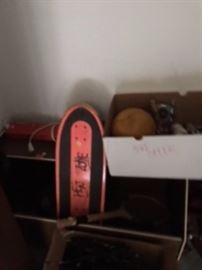Skate Board/Toy Box/Toys