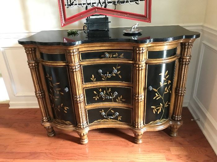 Marble Top painted Buffet.  
