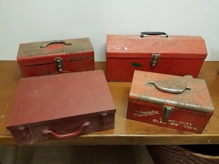 Old tool boxes