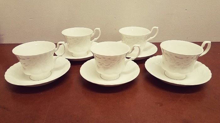 English bone china tea set. Purchased in London, 2000. 