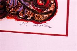 Theo Tobiasse Orginal Signature