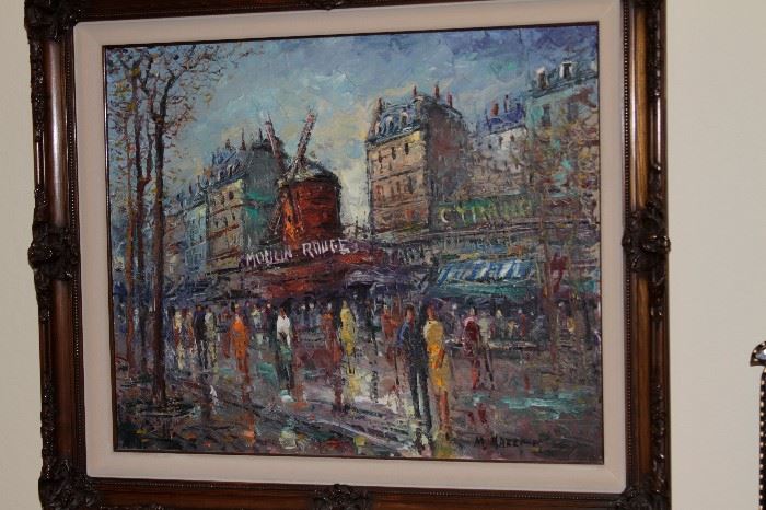 Original Moulin Rouge Oil Painting