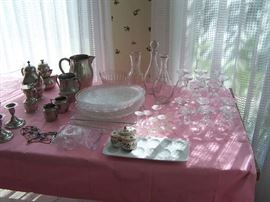 MORE GLASS & PEWTER PIECES