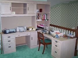 STANLEY DESK & COMPUTER CABINET, OFFICE SUPPLIES