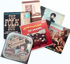 Vintage folk LPs