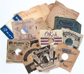 Vintage LP and 78 record sleeves