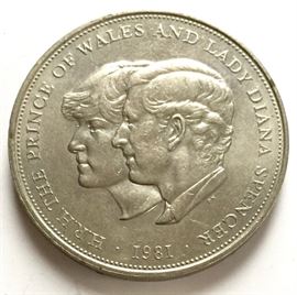 Prince Charles and Lady Diana commemorative coin 