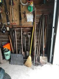 Tons of lawn tools