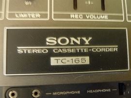 Here is a close up of the Sony Stereo-Cassette-Corder