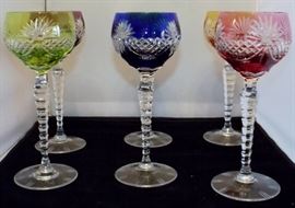 Beautiful Cut Glass Goblets
