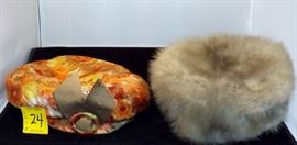 Two Classy Womens Vintage Hats MINK