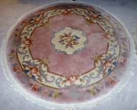 
LOT 2 CHINESE HANDMADE SCULPTED WOOL RUGS IN EXCELLENT CONDITION