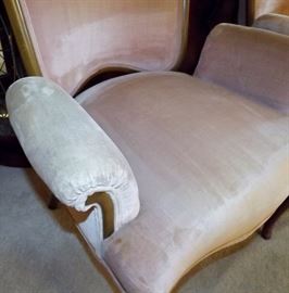 Classic Pink Velvet Chairs