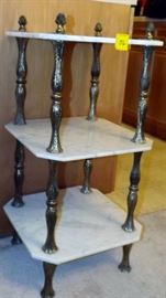 Vintage Marble Plant Stand/Shelf