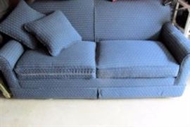 blue love seat