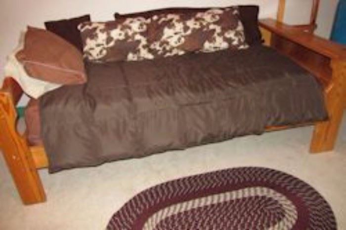 brown day bed
