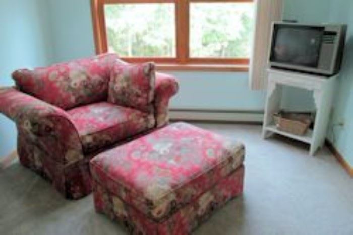 floral chair ottoman