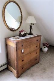 long dresser oval mirror