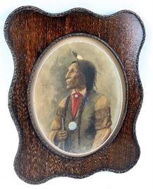 Early Native American Watercolor 