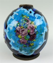 Camille Faure Enamel Vase