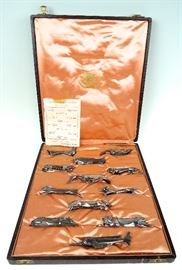 Christofle Gallia Set of 12 Knife Rests w/Original Display Box