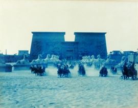 Rare Signed Edward Curtis Bluetone Photo from the Ten Commandments!