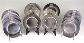 Raer set of 12 Clemons Friedell (Pasadena Silversmith) plates